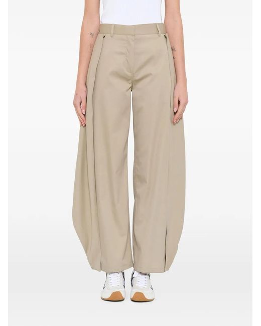 Loewe Straight Plooibroek in het White