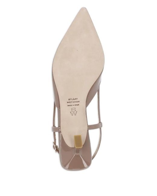 Stuart Weitzman Natural 50Mm Vinnie Slingback Pumps