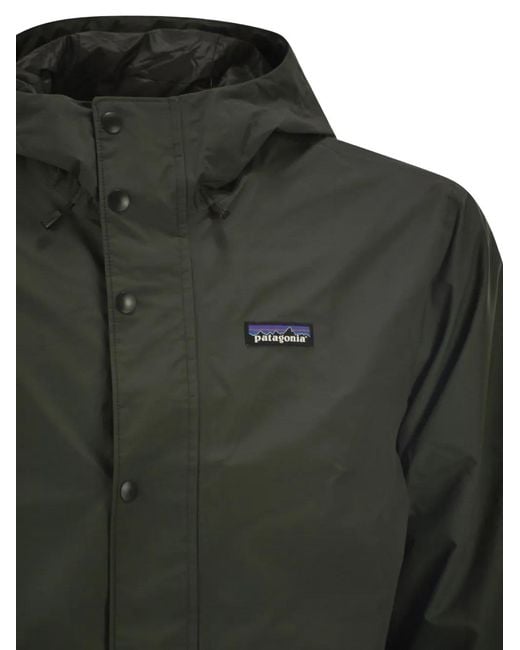 Patagonia Green Jackson Glacier Rain Hooded Jacket for men