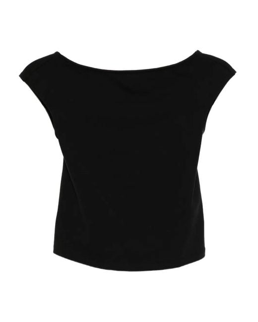 Reformation Black Darra Knit Top