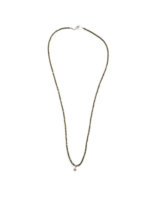 Madison Metallic Faceted Beaded Charm Necklace