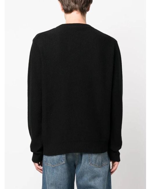 Maison Kitsuné Black Fox Head Jacquard Jumper for men