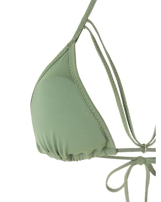 Amir Slama Green Straps Triangle Bikini Set