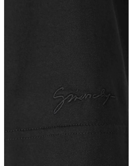Givenchy Black Cotton Logo T-Shirt for men
