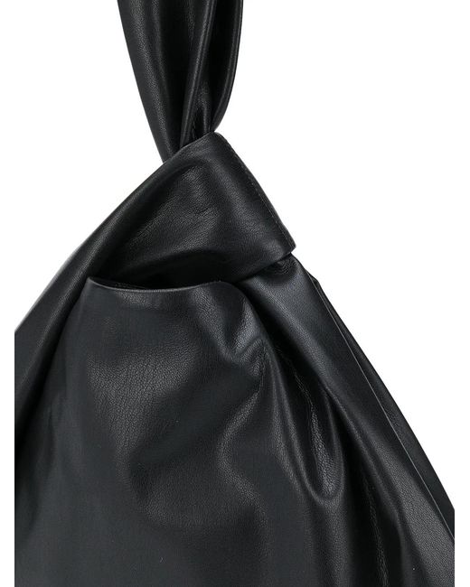 Nanushka Black Faux Leather Tote Bag