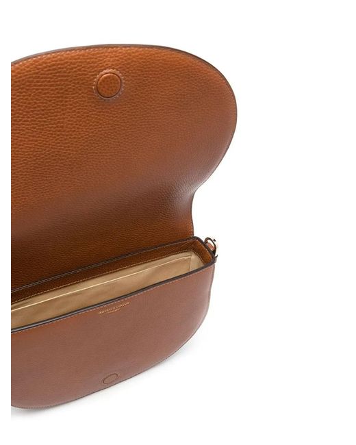 Aspinal Brown Stella Leather Satchel