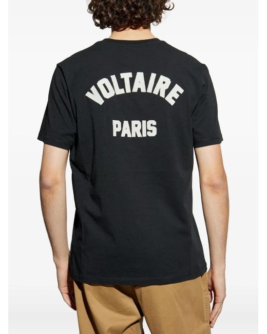 Zadig & Voltaire Black Tommy T-Shirt for men