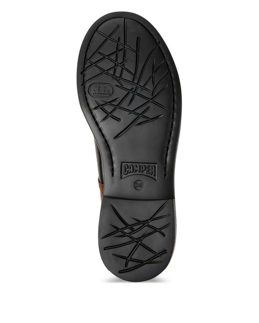 Camper Black Dean Twins Leather Derby Shoes