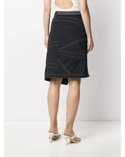 Off-White c/o Virgil Abloh Black Nylon Parachute Skirt