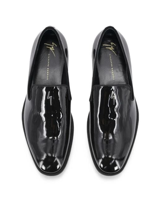 Giuseppe Zanotti Black G-Flash Loafers for men