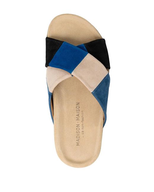 Madison Maison Blue Hippie Open-Toe Sandals