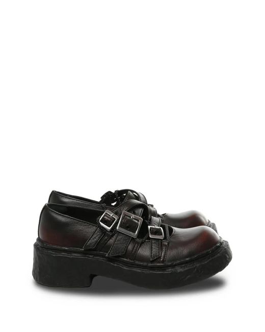 CAMPERLAB Black Buckle Strap Loafers