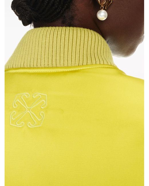 BOMBER H DUCHESSE di Off-White c/o Virgil Abloh in Yellow