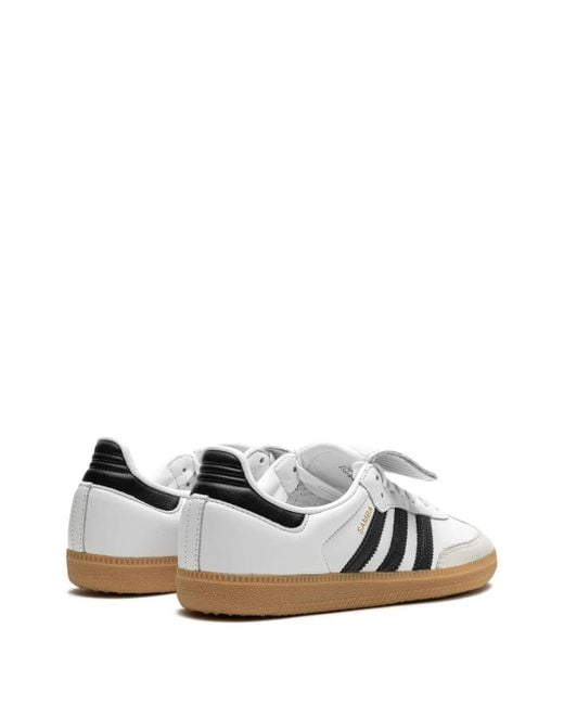 Adidas Originals White And Better Scarlet Samba Og Trainers for men