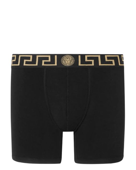 Boxer Greca Border Versace pour homme en coloris Black
