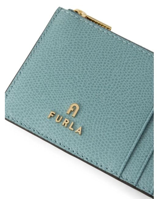 Furla Blue Camelia Card Case M