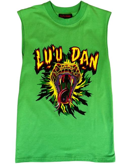 メンズ LỰU ĐẠN グラフィック トップ Green