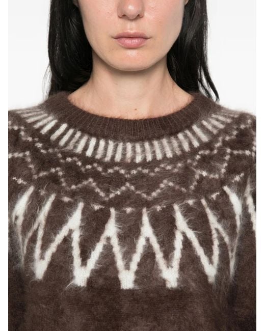 Soft Goat Brown Fair Isle Sweater