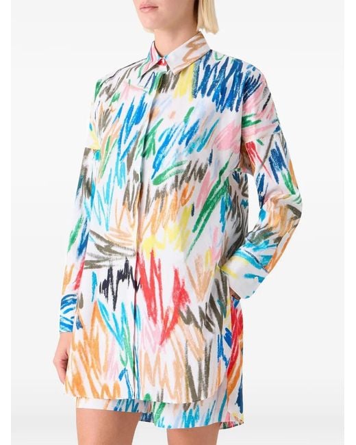 Akris Punto White Long-Sleeve Shirt