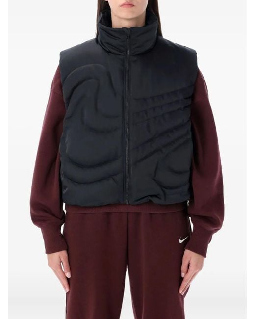 Nike Blue Swoosh Series Oversized Down Vest