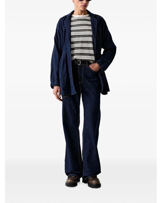 Rag & Bone Blue Belted Denim Jacket
