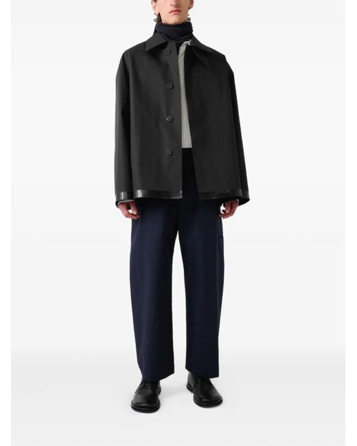 Studio Nicholson Black X Teviot Buttoned Coat