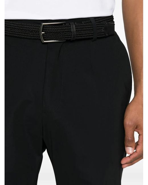 Pmds Black Giorgio Belted Trousers for men