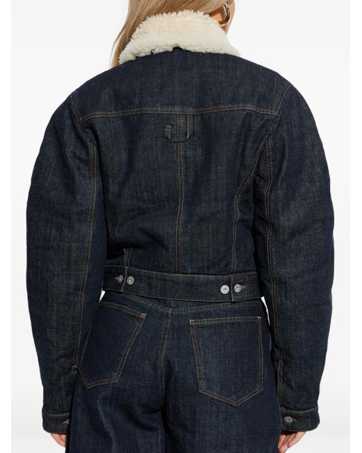 Jacquemus Blue Cropped Denim Jacket