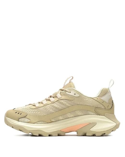 Merrell White Moab Speed 2 Mesh-Panelled Chunky Sneakers