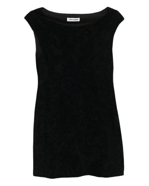 Low Classic Black Sleeveless Dress