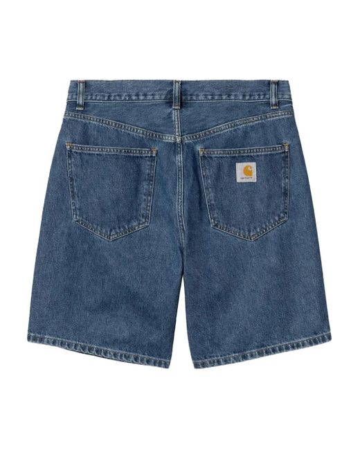 Carhartt Blue Five-Pocket Denim Shorts for men