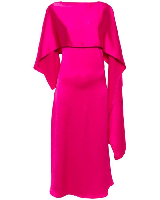 Robe mi-longue en satin à design sans manches Weekend by Maxmara en coloris Pink