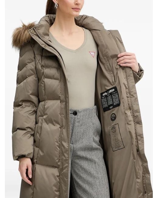 Guess Natural Hooded Padded Coat