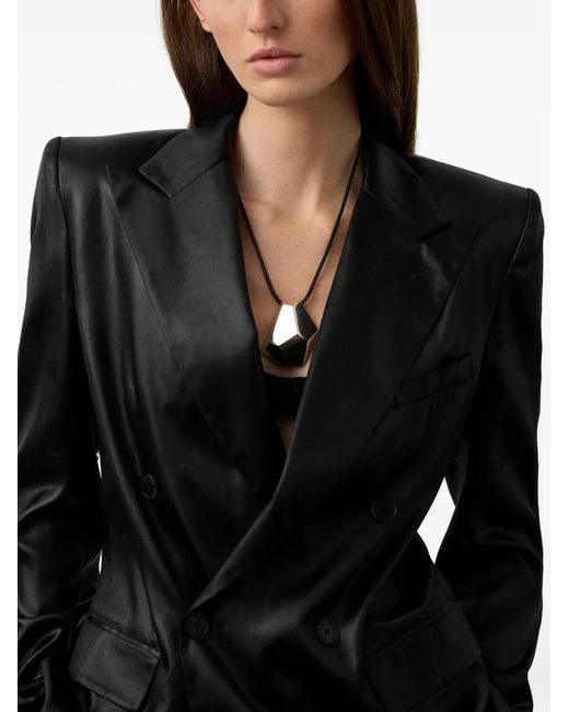 Ralph Lauren Black Ramona Double-Breasted Jacket