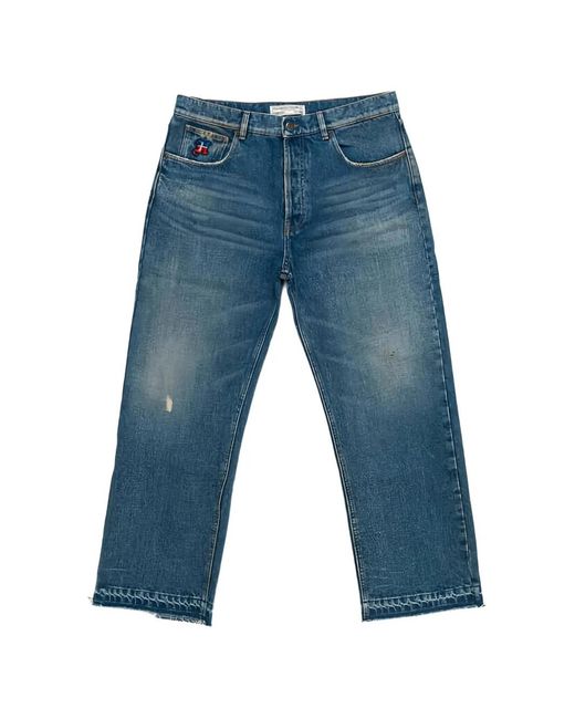 HTC Blue Gatorade Leather-Patch Jeans