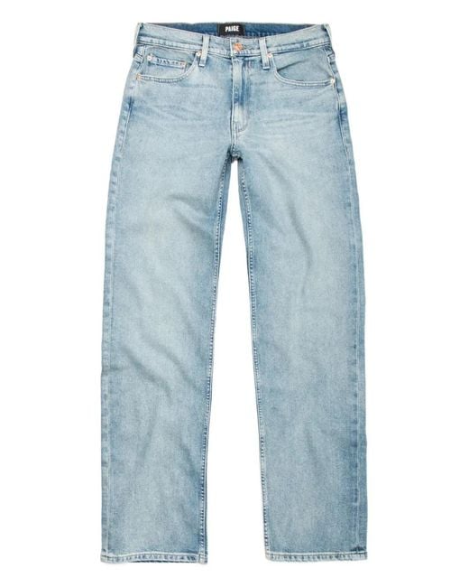 PAIGE Blue Doheny Light-Wash Straight-Leg Jeans for men