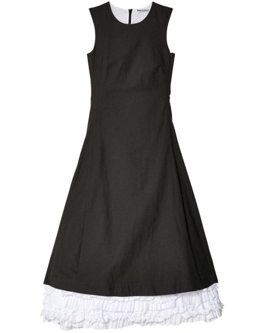 Molly Goddard Black Fatima Kleid im Layering-Look