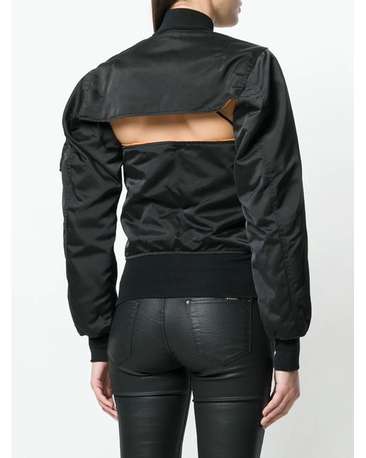 Unravel Project Black Front Chest Hole Jacket