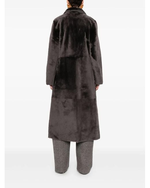Arma Black Reversible Single-Breasted Coat