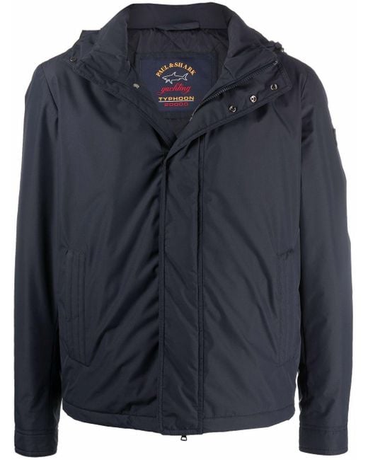 Paul & Shark Blue Typhoon 20000 Hooded Jacket