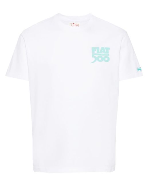 Mc2 Saint Barth X Fiat© 500 T-shirt Met Print in het White voor heren