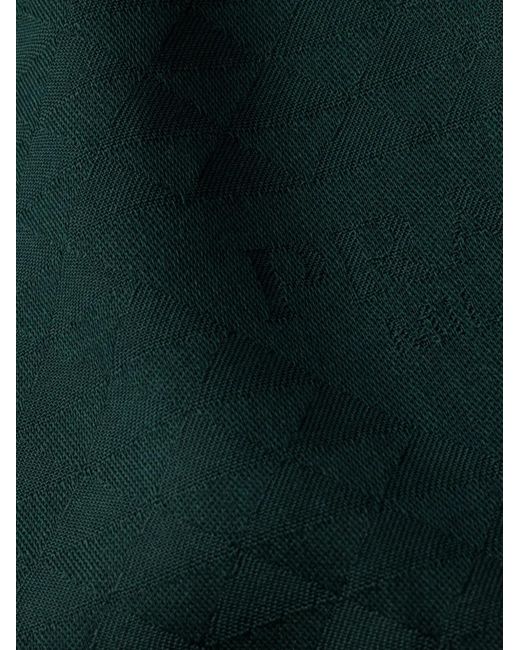 Prada Green Wool-Silk Scarf for men