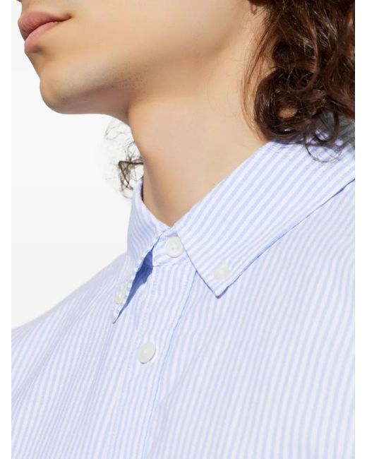 Rag & Bone White Striped Button-Down Shirt for men
