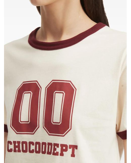 Camiseta con motivo gráfico Chocoolate de color Natural