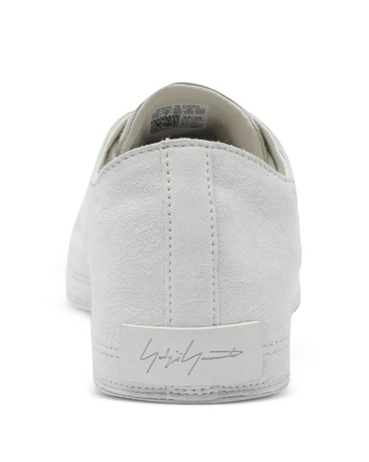 Baskets En Daim À Lacets Y-3 en coloris White
