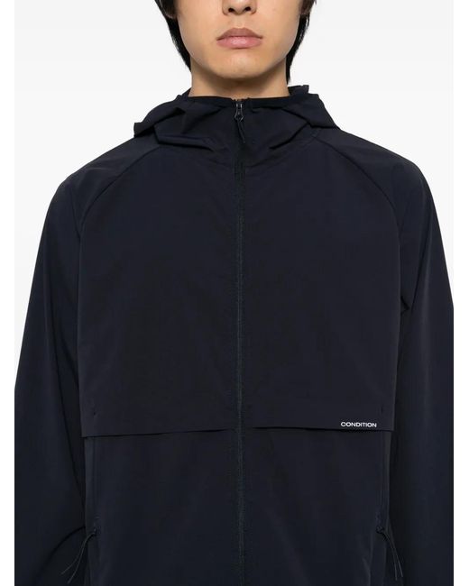 CONDITION WEAR Blue Windbreaker Jacket for men