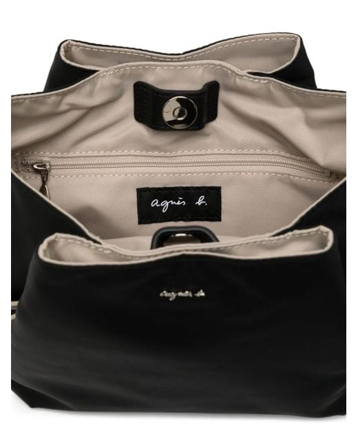 Agnes B. Black 2-Way Tote Bag