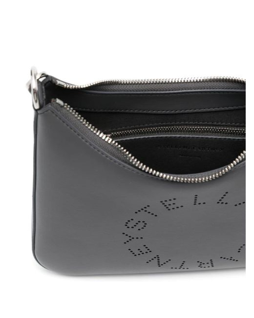 Stella McCartney Gray Small Logo Shoulder Bag