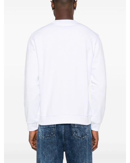Karl Lagerfeld Sweater Met Logo-reliëf in het White voor heren