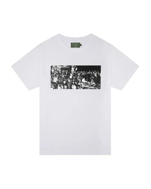 メンズ DENIM TEARS Black Entertainment T-shirt White